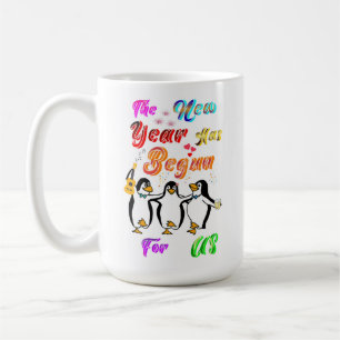 Caneca De Café O Ano Novo Começou Para Nós