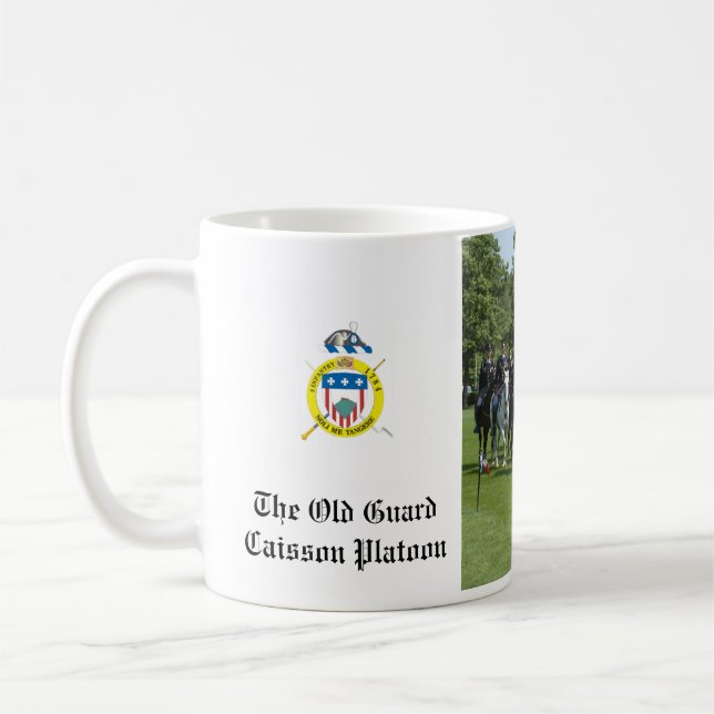 Caneca De Café O Antigo Pelotão da Guarda Caisson (Esquerda)