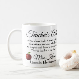 Caneca De Café O assistente Rockstar do professor