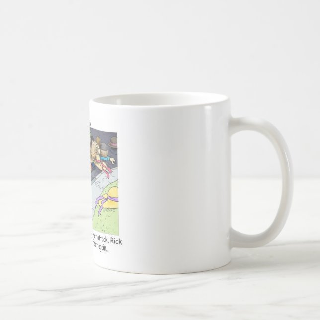 Caneca De Café O Ataque Engraçado Oferece Camisetas e Coleções (Direita)