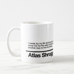 Caneca De Café O atlas Shrugged o juramento