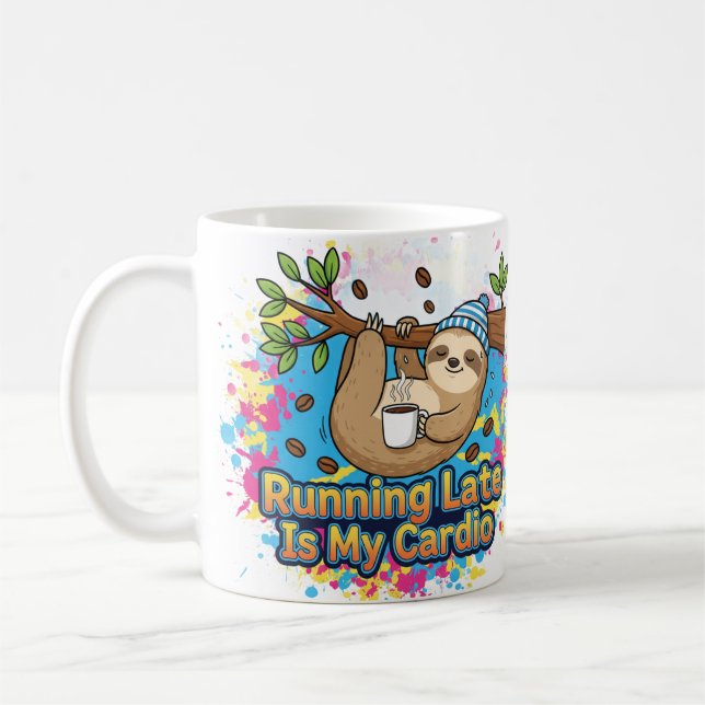 Caneca De Café O Atraso É O Meu Cardio Sloth (Esquerda)