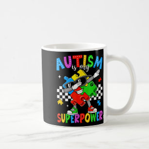 Caneca De Café O autismo é superpoder conscientização do autismo 