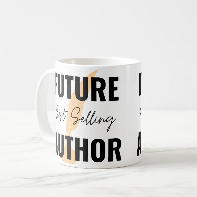 Caneca De Café O Autor Mais Vendido Futuro Mug (Frente Esquerda)