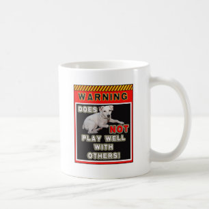 CANECA DE CAFÉ O AVISO DE JRT - NÃO JOGA BEM COM OUTRO!