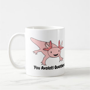 Caneca De Café O Axolotl questiona engraçado bonito