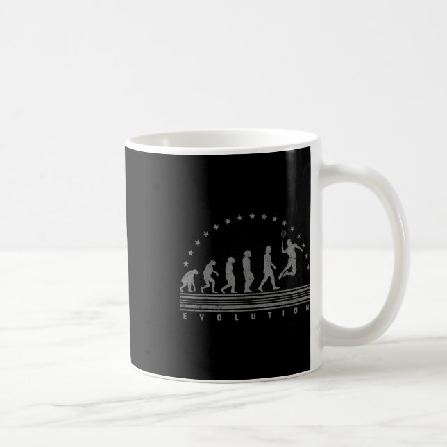 Caneca De Café O Badminton Evolutions Retro Shuttle Masculino Bad (Direita)