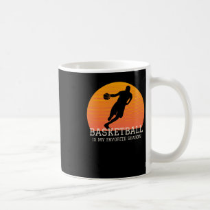 Caneca De Café O Basquete É A Minha Época Favorita.