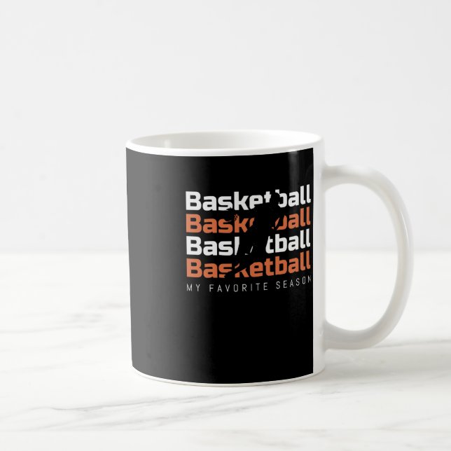 Caneca De Café O Basquete É Meu Basquete Favorito (Direita)