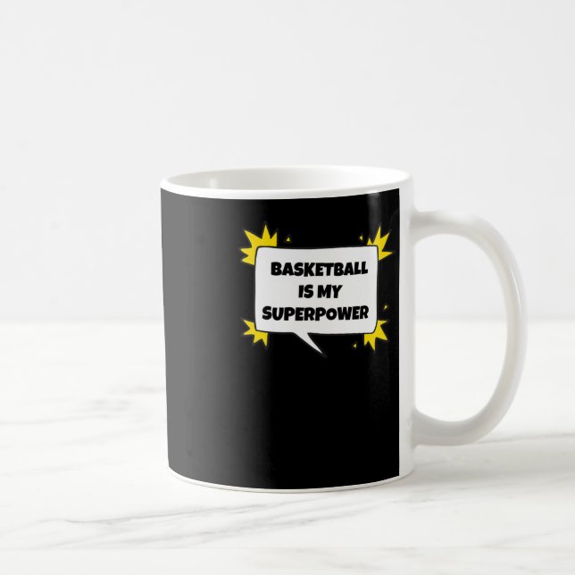 Caneca De Café O Basquete É O Meu Superpoder (Direita)