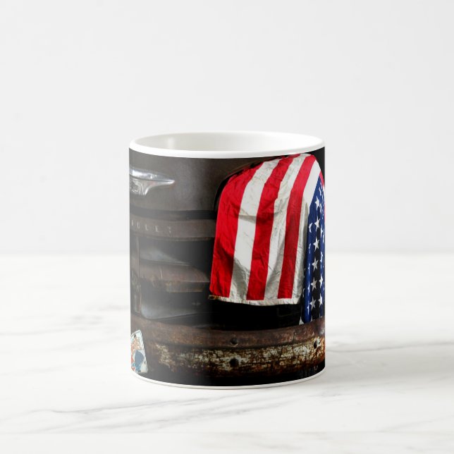 Caneca De Café O batimento cardíaco de América (Centro)