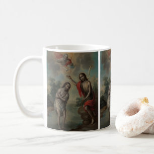 Caneca De Café O Batismo de Cristo por Nicolás Enríquez