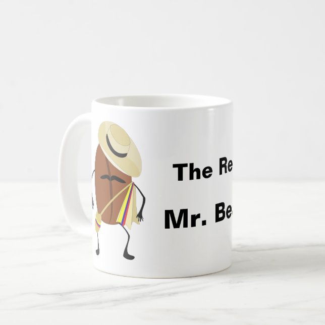 Caneca De Café O Bean Real (Frente Esquerda)