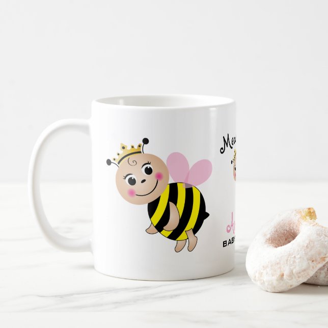 Caneca De Café O Bee Chá de fraldas Mug (Com Donut)
