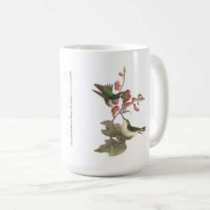 Caneca De Café O beija-flor de garganta vermelha ou de garganta s