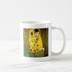 Caneca De Café O beijo pela arte Nouveau de Gustavo Klimt