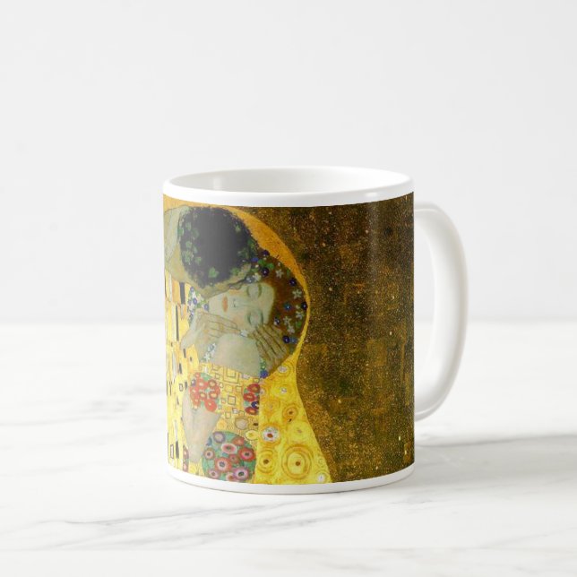 Caneca De Café O beijo por Klimt (Frente Esquerda)