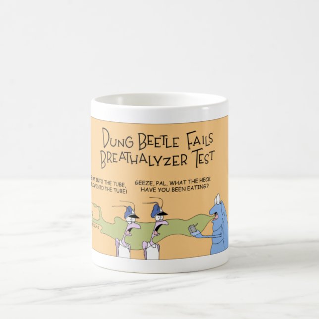 Caneca De Café O besouro de estrume e o teste de respiração (Centro)