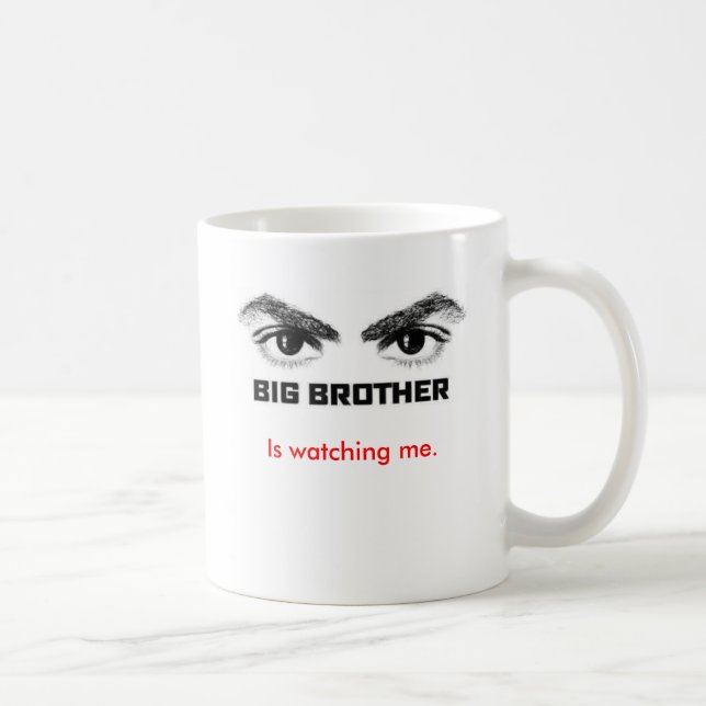 Caneca De Café O big brother está olhando-me (Direita)