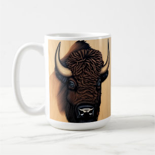 Caneca De Café O Bisão Majestoso - Um Símbolo Do Poder E Da Liber