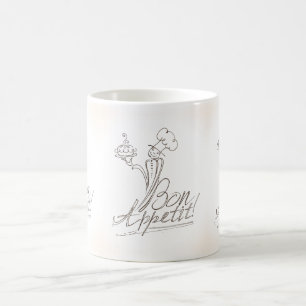 Caneca De Café O Bom Chef diz Bon Appetit!