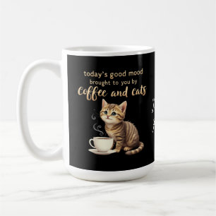Caneca De Café O bom humor de hoje trazido a você por café e gato