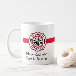 Caneca De Café O Bombeiro Emblem Fire Department