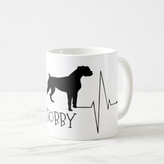 Caneca De Café O Boxer Personalizado Ama O Meu Coração Do Cachorr