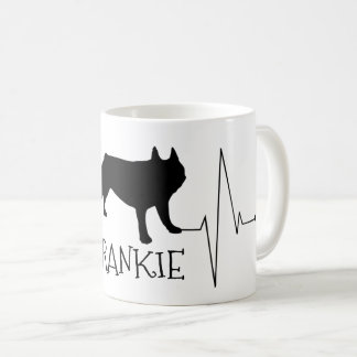 Caneca De Café O Bulldog Francês Personalizado Ama O Meu Coração