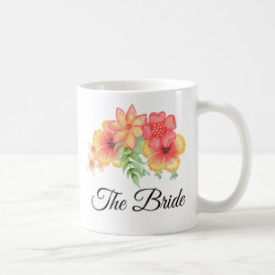 Caneca De Café O Buquê Floral Bride Mug