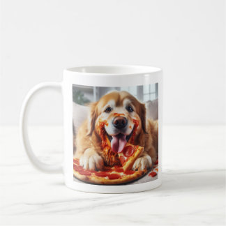 Caneca De Café O cachorro mais bonito com pizza