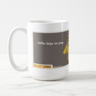 Caneca De Café o café ajuda-me tombadilho