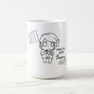 Caneca De Café O café faz-me muito feliz