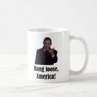 Caneca De Café O cair de Barack Obama afrouxa, sinal de América