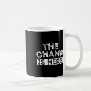 Caneca De Café O Campeão Está Aqui Esportivo Motivacional Diverti