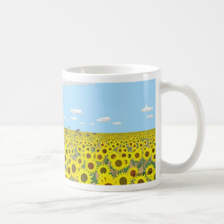 Caneca De Café o campo do girassol