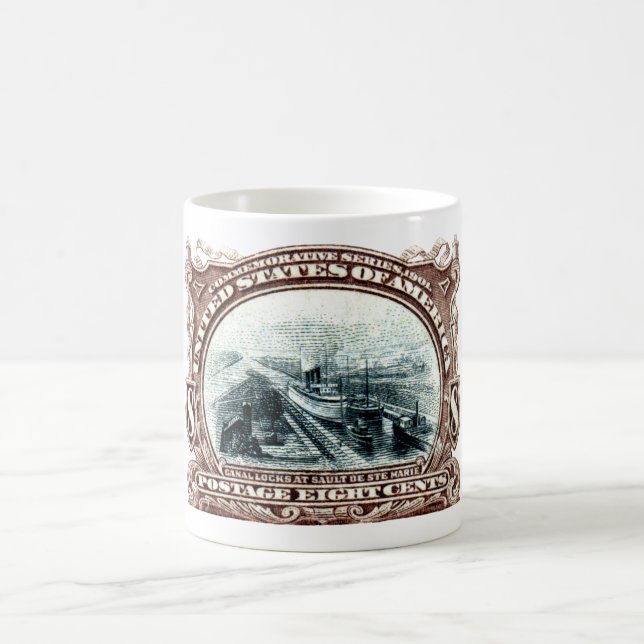 Caneca De Café O canal 1901 trava Michigan (Centro)