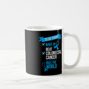 Caneca De Café O Cancer Colortal do acordar Bater no Mundo