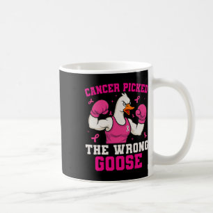 Caneca De Café O cancer Escolheu O Cancer Da Mama Engraçado Errad