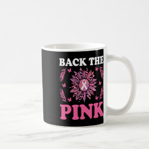 Caneca De Café O Cancer rosa Sensibilização das mulheres girassol