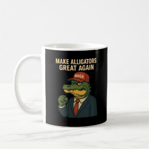 Caneca De Café O Candidato Jacaré – Faça os Jacarés Grandes Novam