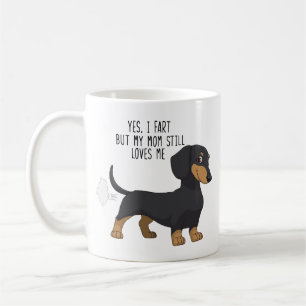 Caneca De Café O cão engraçado do Dachshund Fart