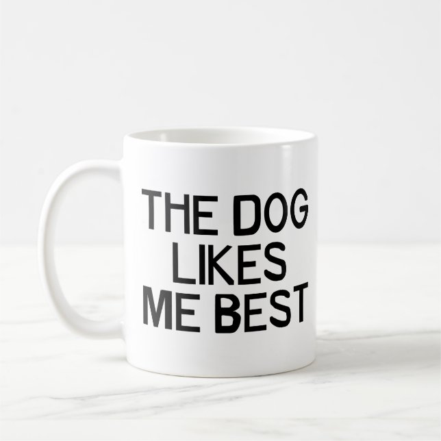 Caneca De Café O cão gosta de me (Esquerda)