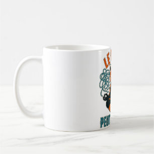 Caneca De Café O caos pode esperar – panda vermelho zen