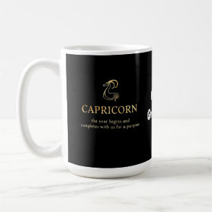 Caneca De Café O Capricórnio Começa E Termina Conosco Personalizá