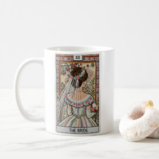 Caneca De Café O Cartão de Tarot da Noiva, Vintage, Arte em Fio