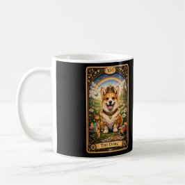 Caneca De Café O Cartão de Tarot do Corgi
