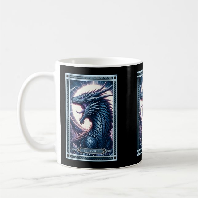 Caneca De Café O Cartão Godzilla Tarot (Esquerda)