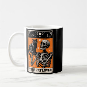 Caneca De Café O Cartão Tarot do Amante de Gatos - Gato Preto e E