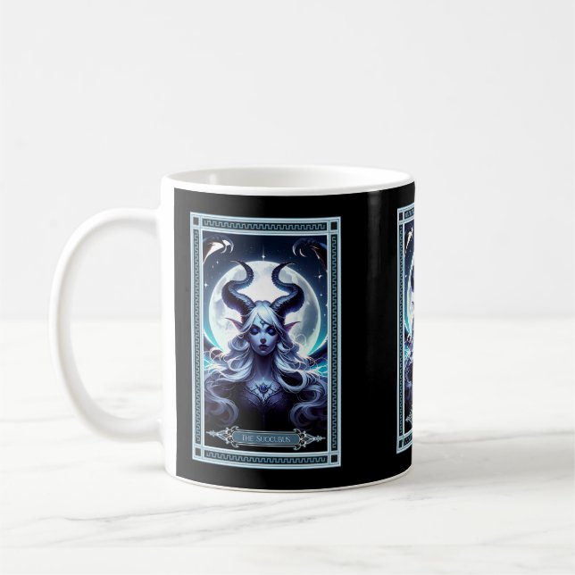 Caneca De Café O Cartão Tarot Succubus (Esquerda)